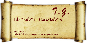 Tőkés Gusztáv névjegykártya