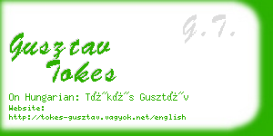 gusztav tokes business card